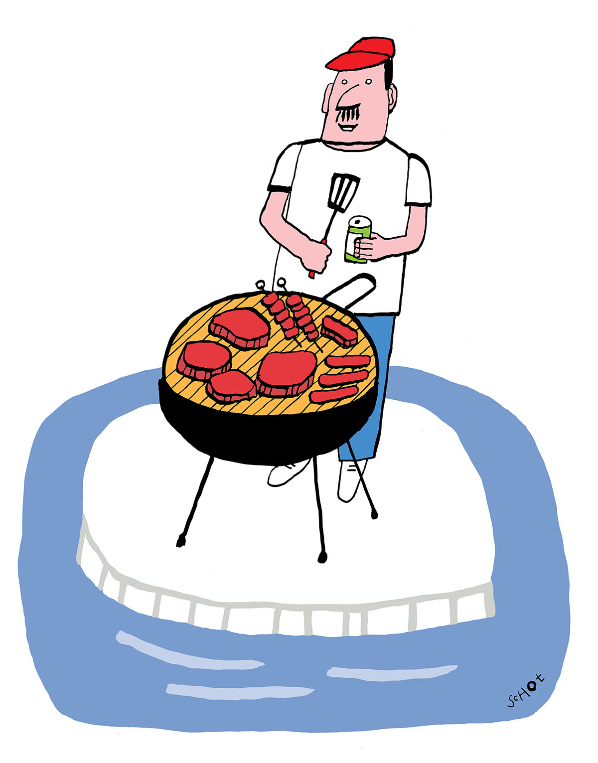 em-bbq ijsschots klimaat milieu opwarming