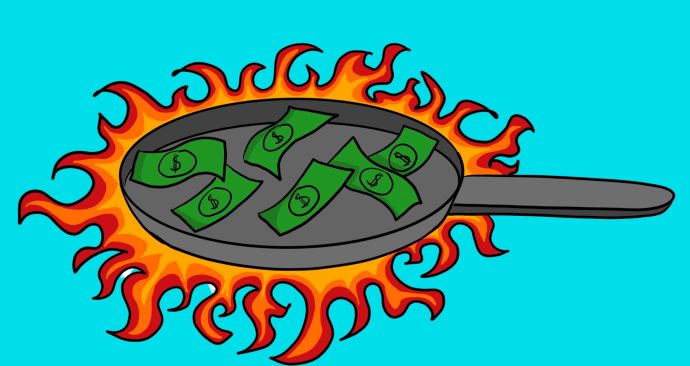 geld money hoge gasprijzen rising gasprices energie stookkosten_stock illustratie_2024_Francesca Mora