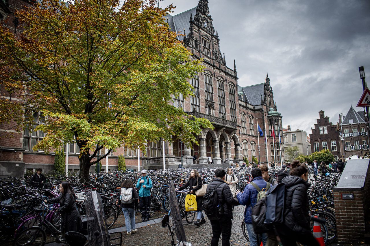 Het academiegebouw van de Rijksuniversiteit Groningen