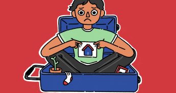 Housing-woningnood-studentenhuisvesting-homeless-koffer-stock-illu_Femke Legué