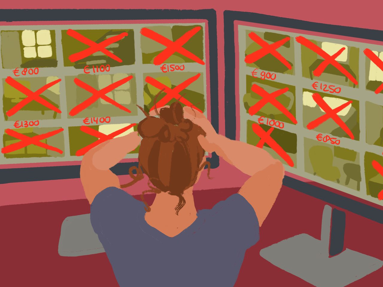 studenthuisvesting wooncrisis studentenhuis duur_stock illustratie_JosineHenneken