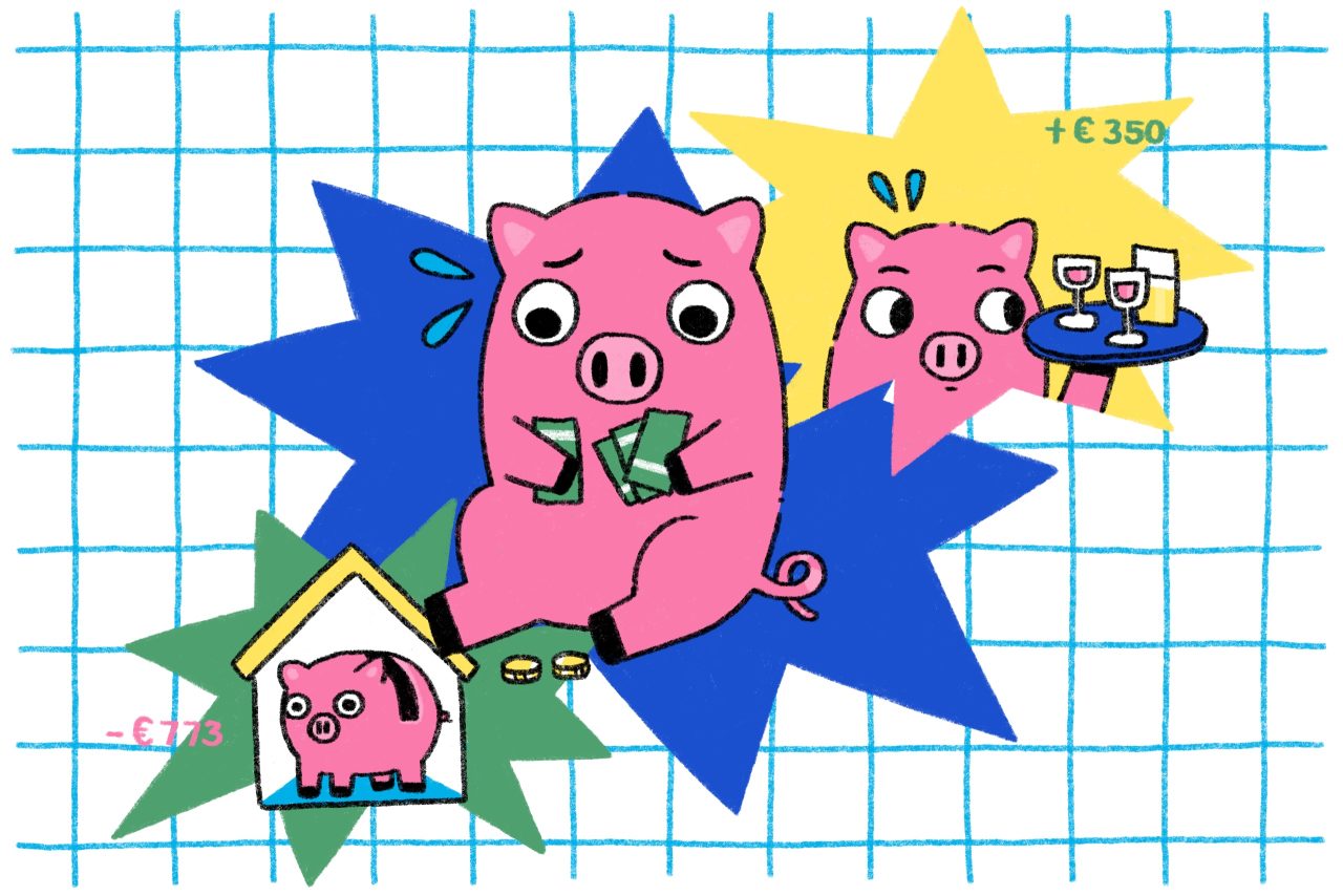 Financiën-geld-money-inkomsten-uitgaven-huishoudboekje student Wei Yu_Femke Legue