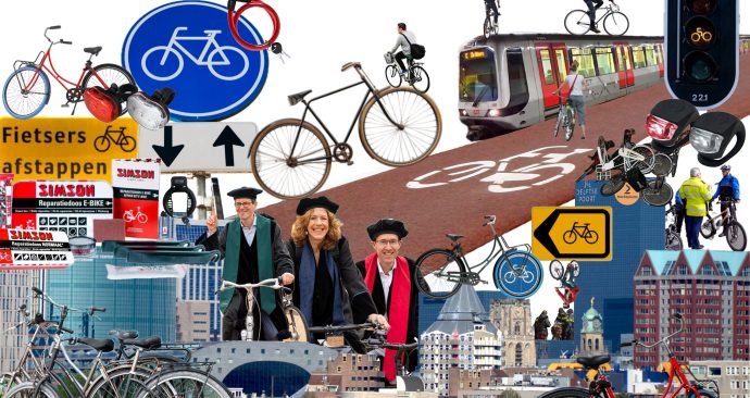 V2_Collage_Survival Guide_Fietsen_Rotterdam_Verkeer_eurekaweek 2025_Sonja Schravesande