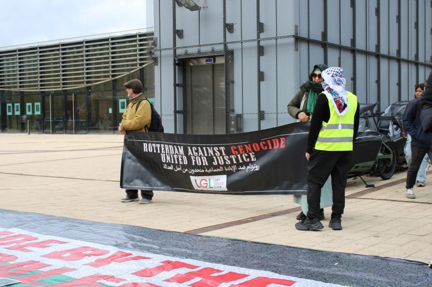 tegenprotest hoogleraar ontslag israel plaza spar Wieneke Gunneweg_1984