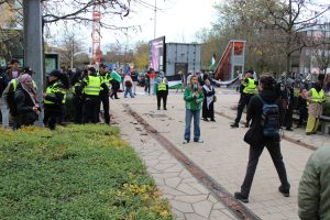 tegenprotest hoogleraar ontslag israel plaza spar Wieneke Gunneweg_2000