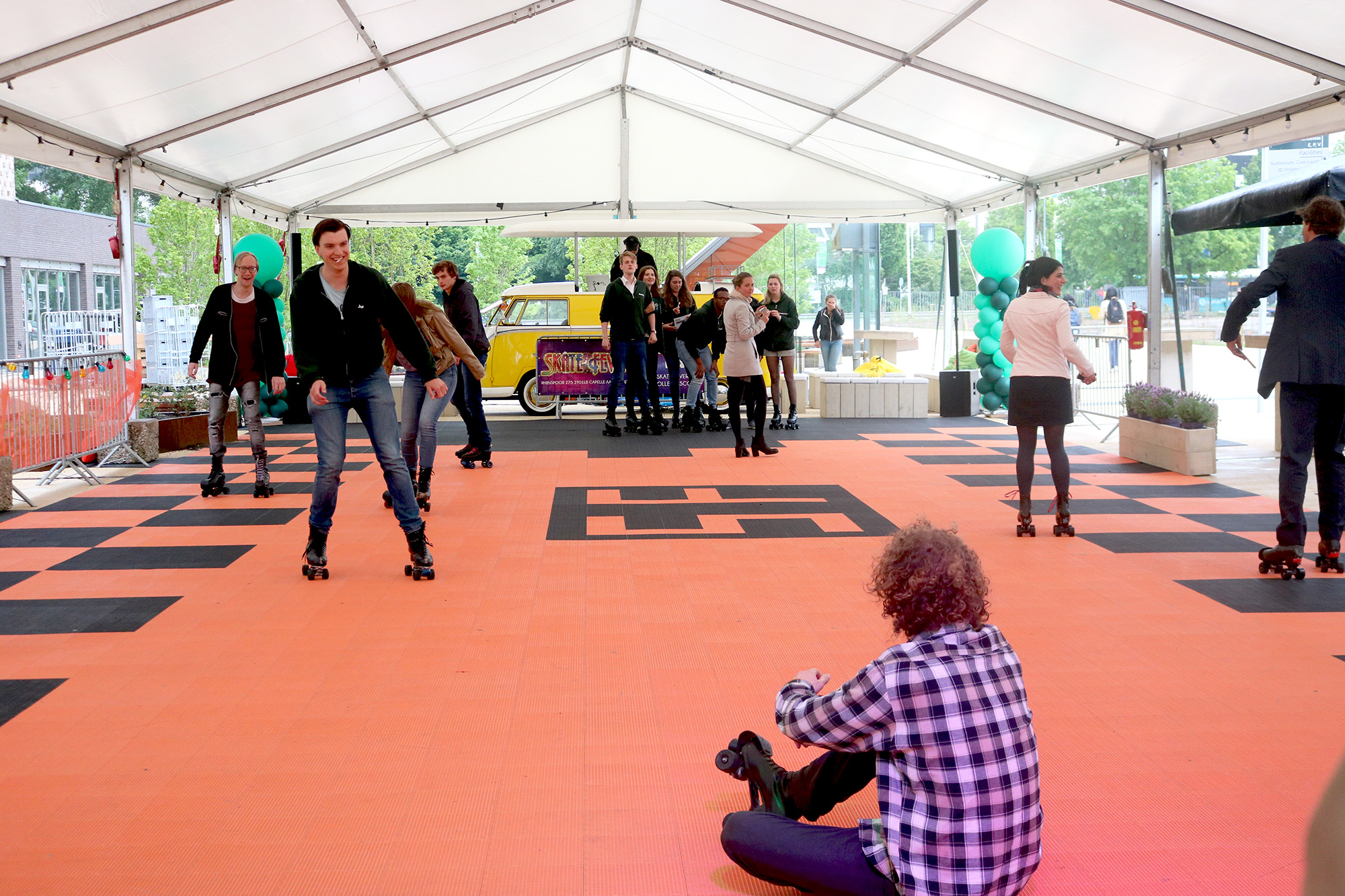 Rollerskate Disco for the new Plaza