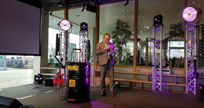 Photo: The Rector, Rutger Engels, opened the new Erasmus Education Lab