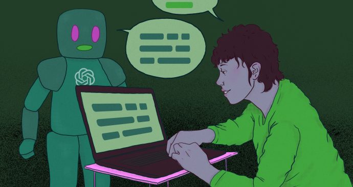 ChatGPT AI robot artificial intelligence fraude cheating 1_Migle Alonderyte