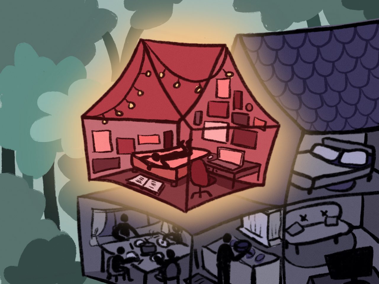 hospita inwonen studentenhuisvesting_illustratie_Josine Henneken