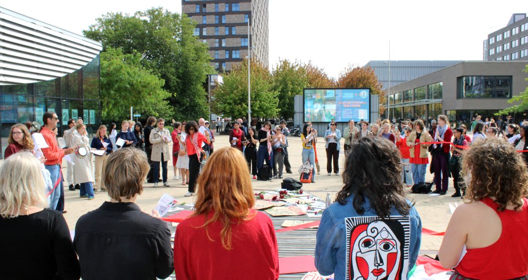 protest gaza_plaza_rode lijn_campus_trommels alarm_lint_1.9.2025_8_esther dijkstra