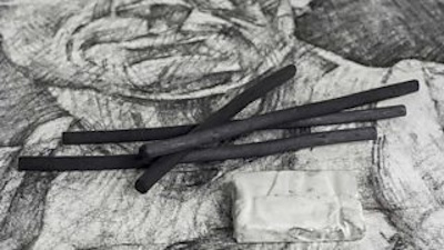 20260126 Art Workshop- tekenen met Houtskool-2 – foto Jolanda Linssen